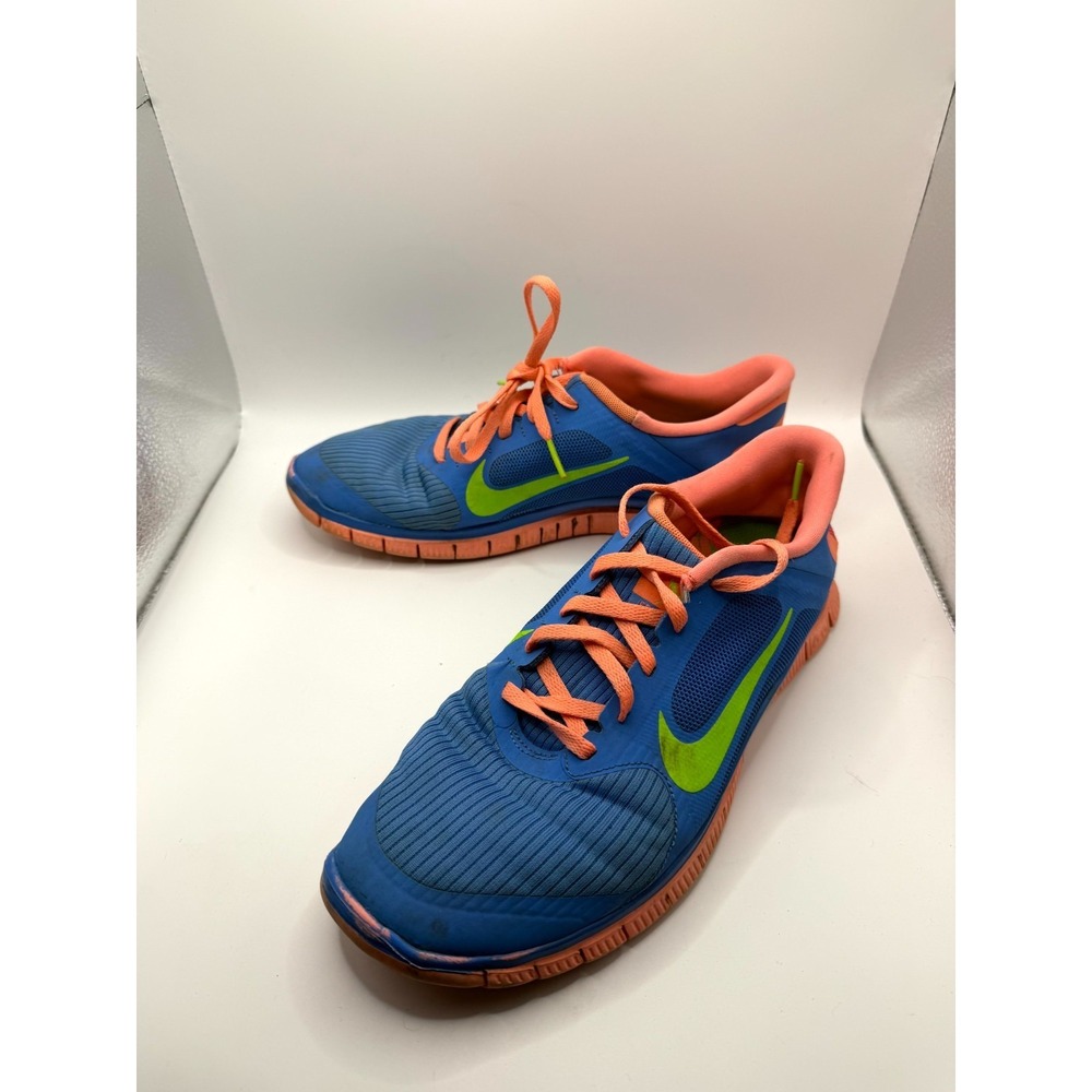 Nike Free 4.0 V3 580406-463 Womens‎ 9.5 Sneaker Distance Blue Mesh Running Shoes